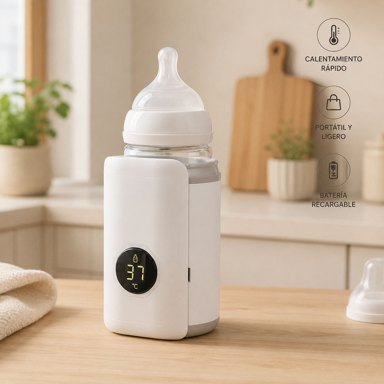 Milkora Calentador Portátil de Mamaderas