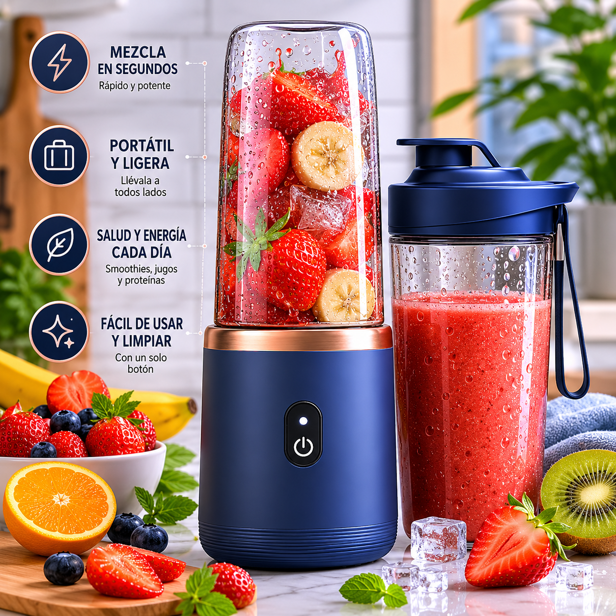 Blendéra   LICUADORA PORTATIL 400ML