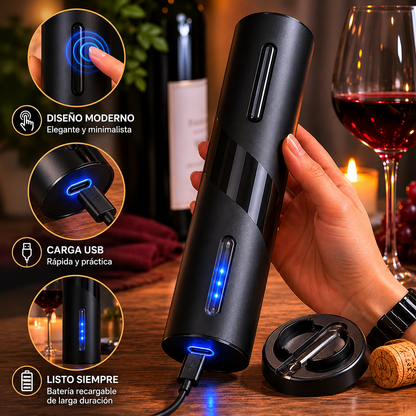 NoirCork  Destapador Sacacorchos Eléctrico "Abre cada momento con elegancia"